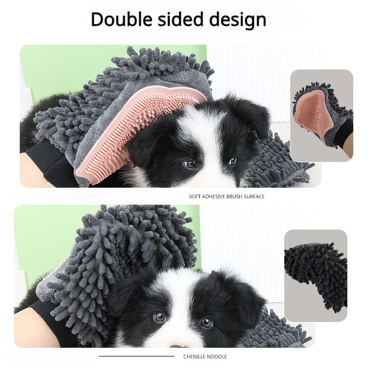 Transform Your Pet's Grooming Routine with Our 2-in-1 Grooming Glove
