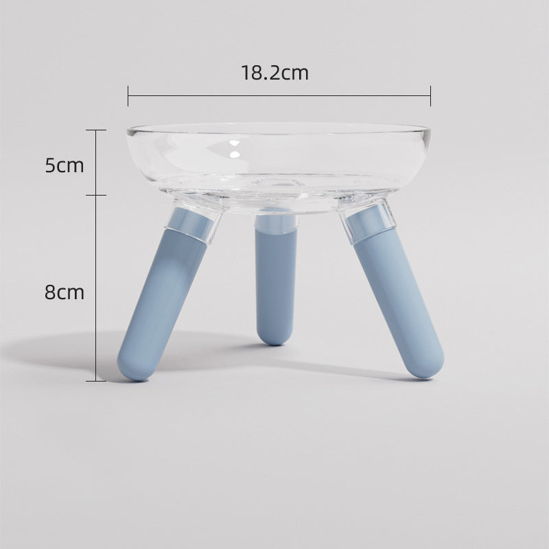 Pet Feeding Transparent Glass Bowl