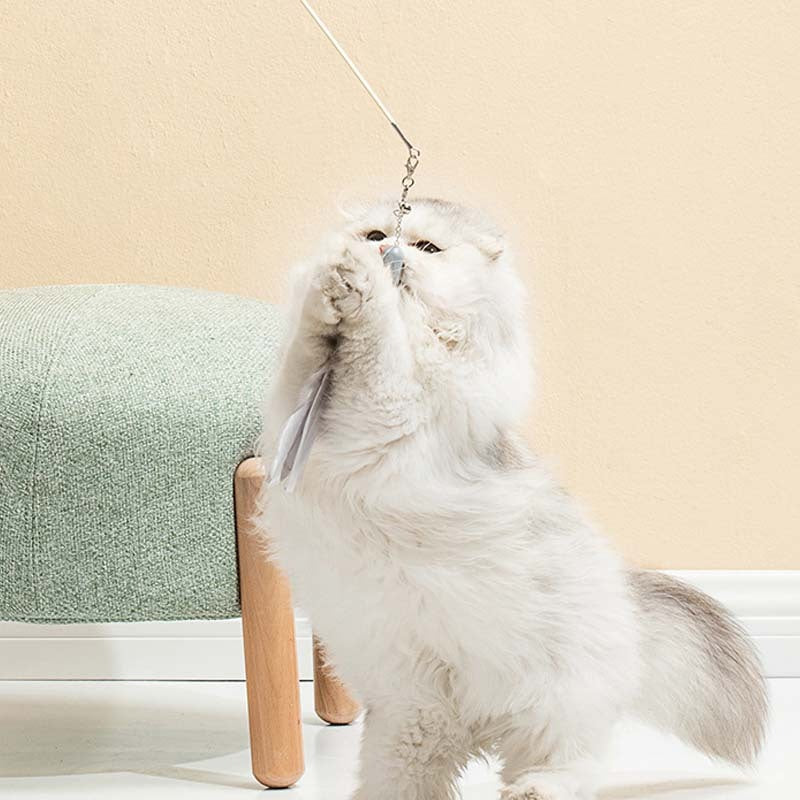 Feather Funny Cat Stick Toy