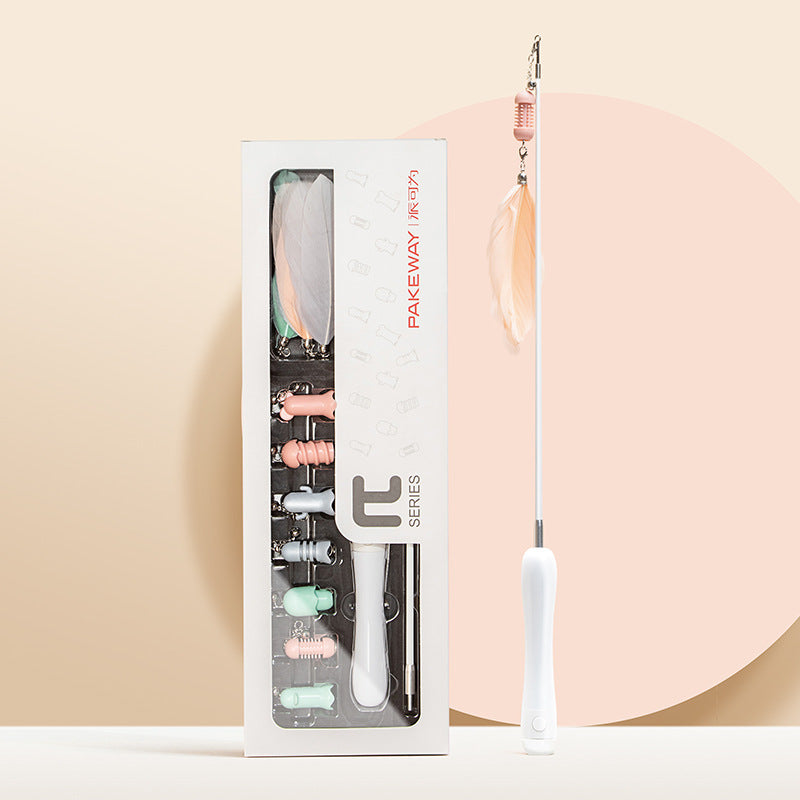 Feather Funny Cat Stick Toy