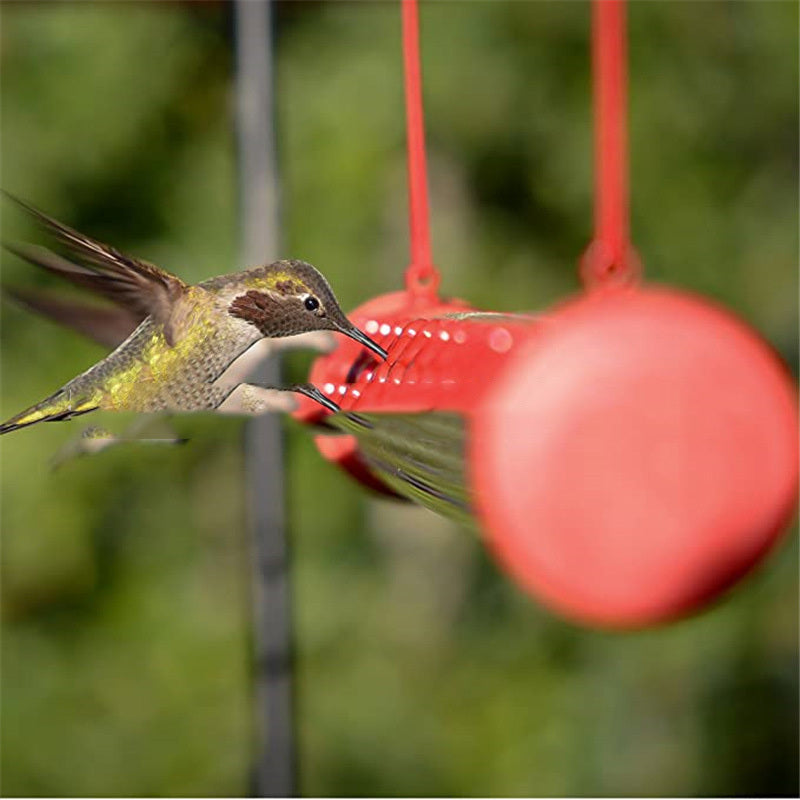 Hanging Tube With Flowers Hummingbird Bird Feeder