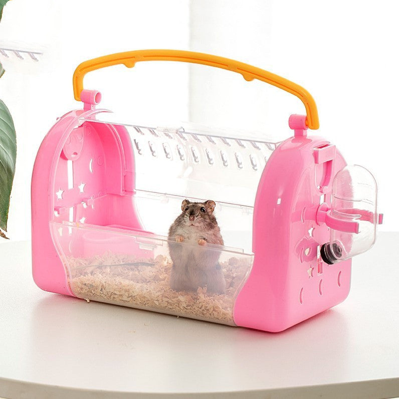 Portable Cage To Go Out Transparent Hamster Bag