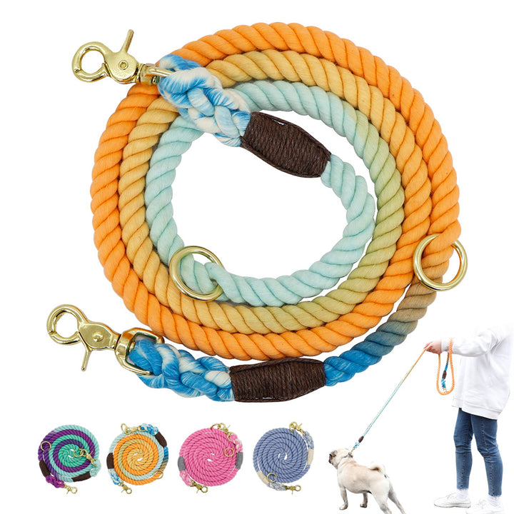 Gradient Color Dog Collars Accessories Leashes