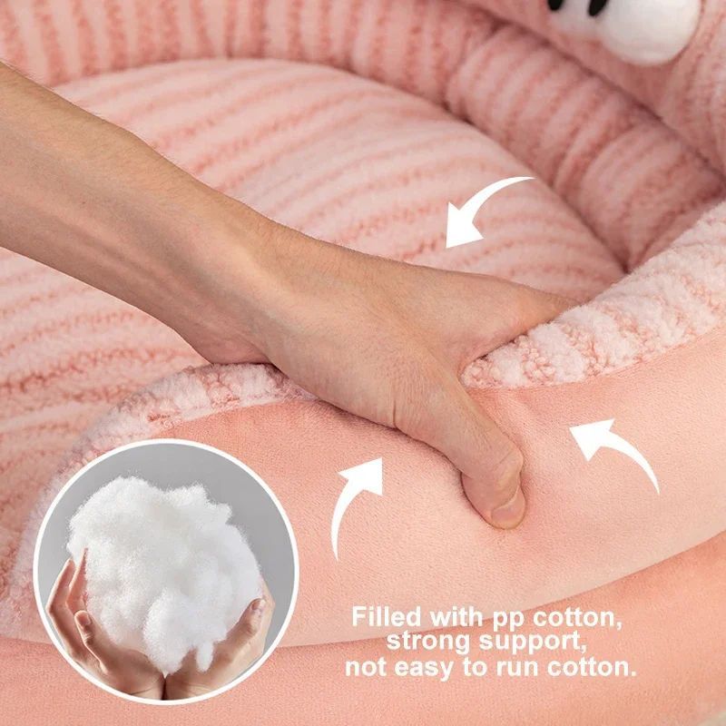 Pet Modern Solid Color Soft Warm Pet Bed