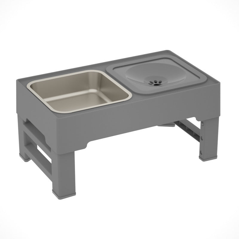 Dog Double Feeding Bowls Stainless Stand