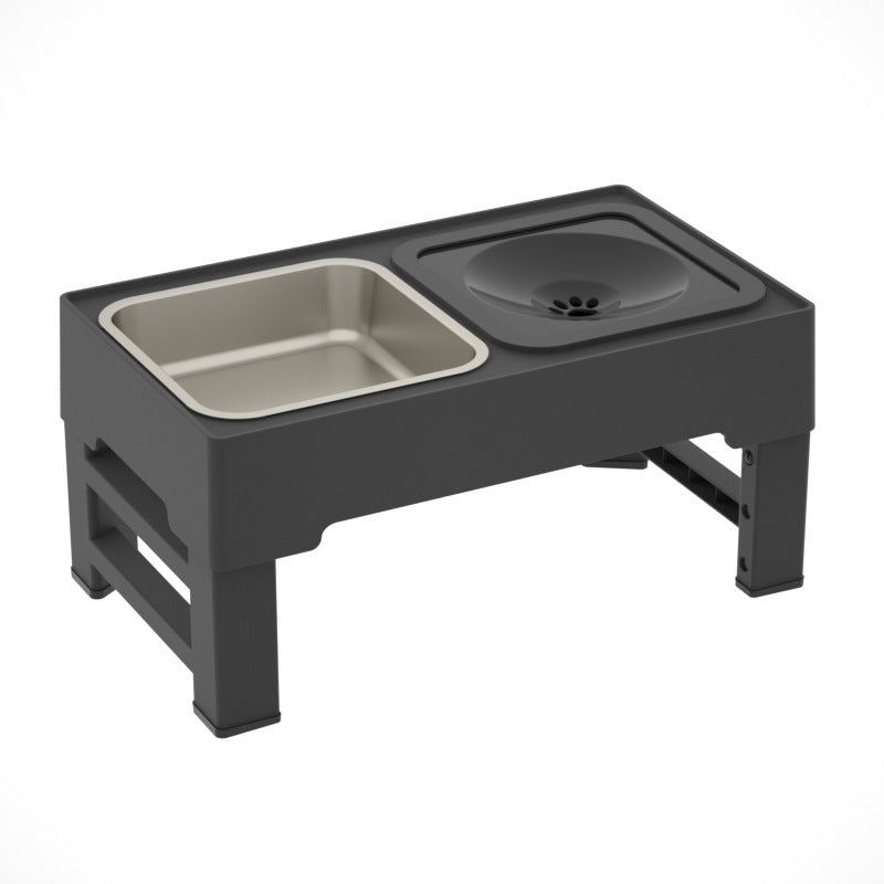 Dog Double Feeding Bowls Stainless Stand
