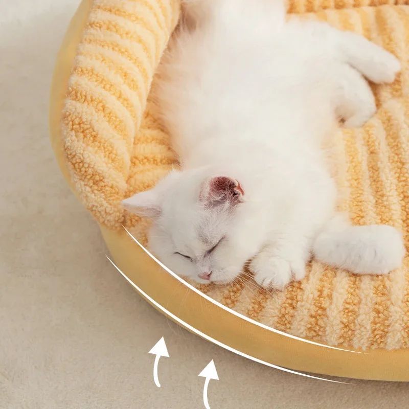 Pet Modern Solid Color Soft Warm Pet Bed