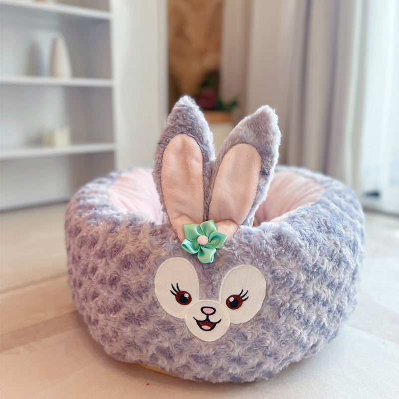 Winter Plush Pet Nest Cushion Round Bed