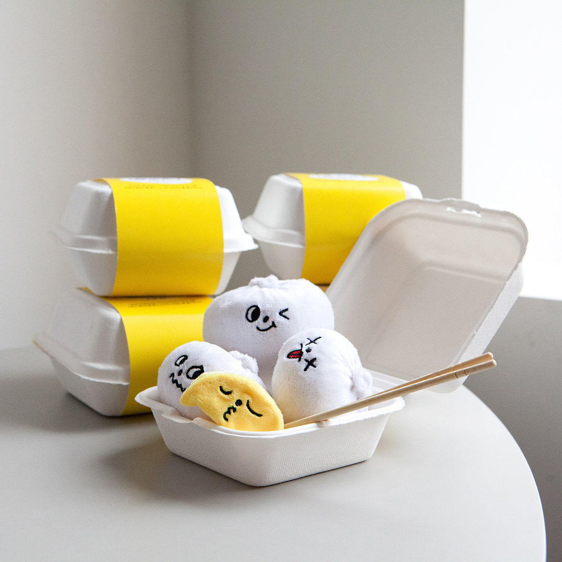 Korea Dumpling Baozi Squeak Chew Dog Toy