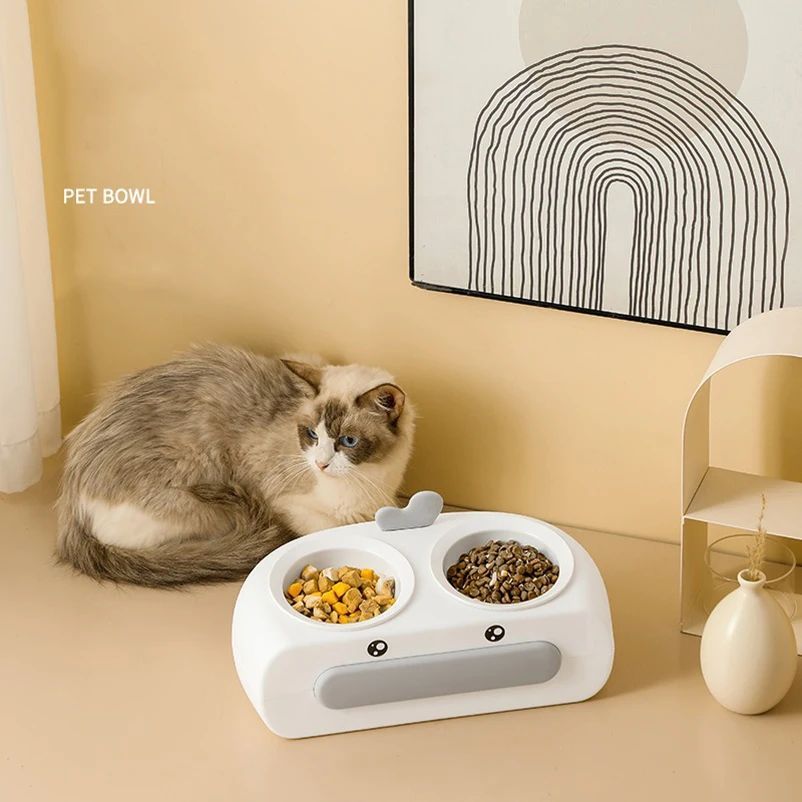 Pet Double Bowl Pet Supplies Accessories