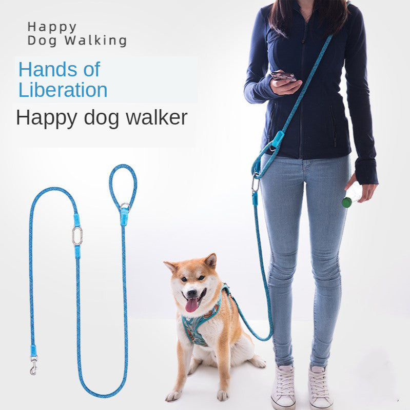 Liberation Of Hands Running Dog Leash