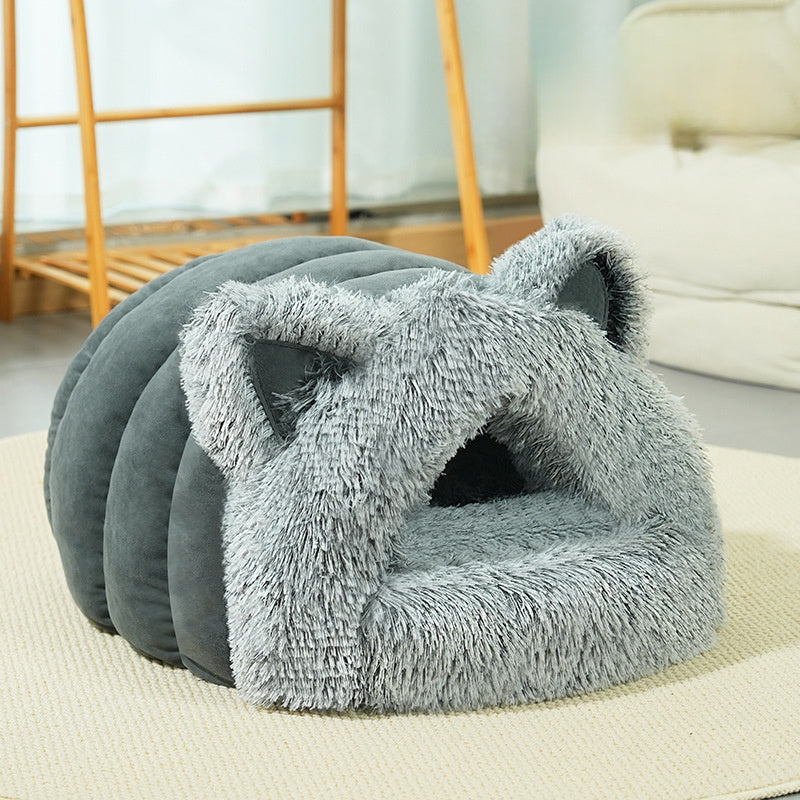 Large Collar Pet Bed