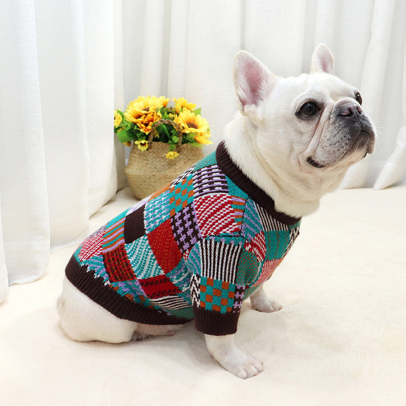 Pet Beggar Outfit Contrast Sweater