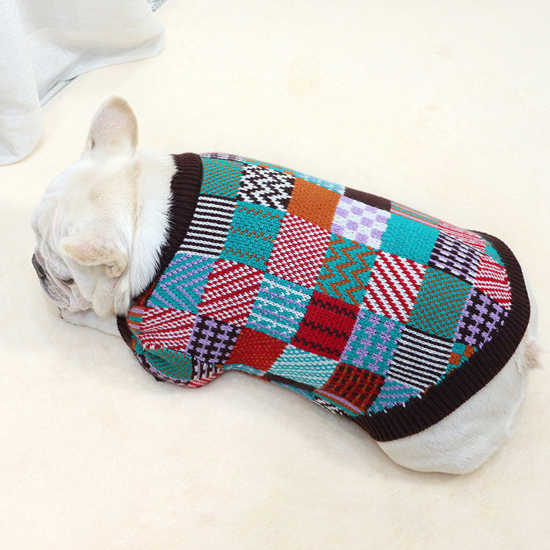 Pet Beggar Outfit Contrast Sweater