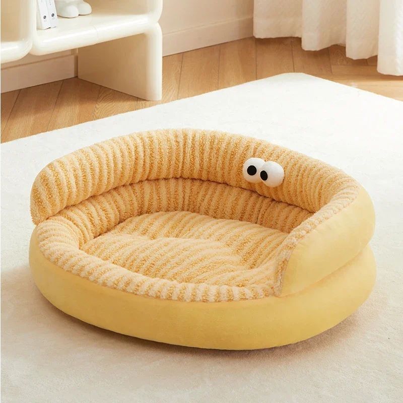 Pet Modern Solid Color Soft Warm Pet Bed