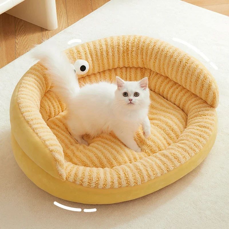 Pet Modern Solid Color Soft Warm Pet Bed