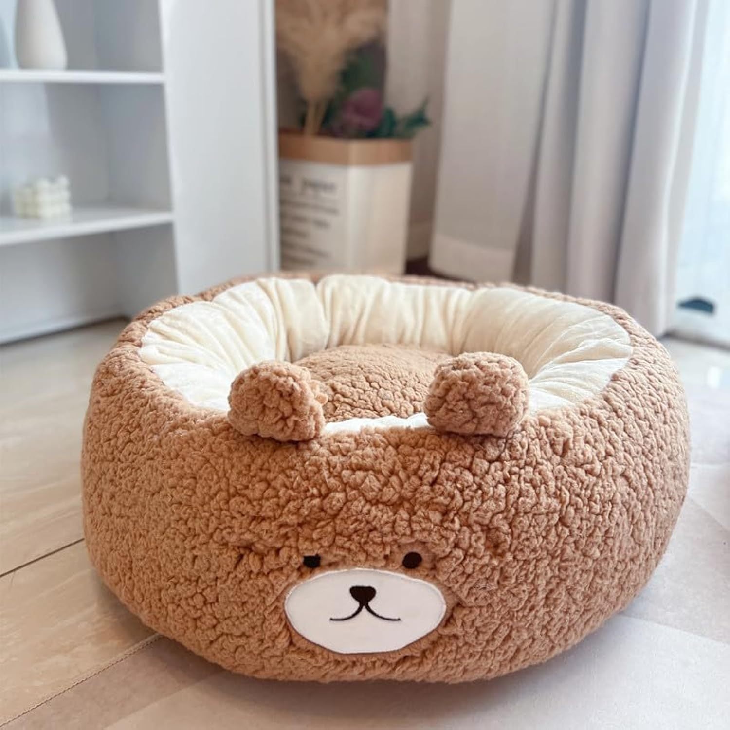 Winter Plush Pet Nest Cushion Round Bed